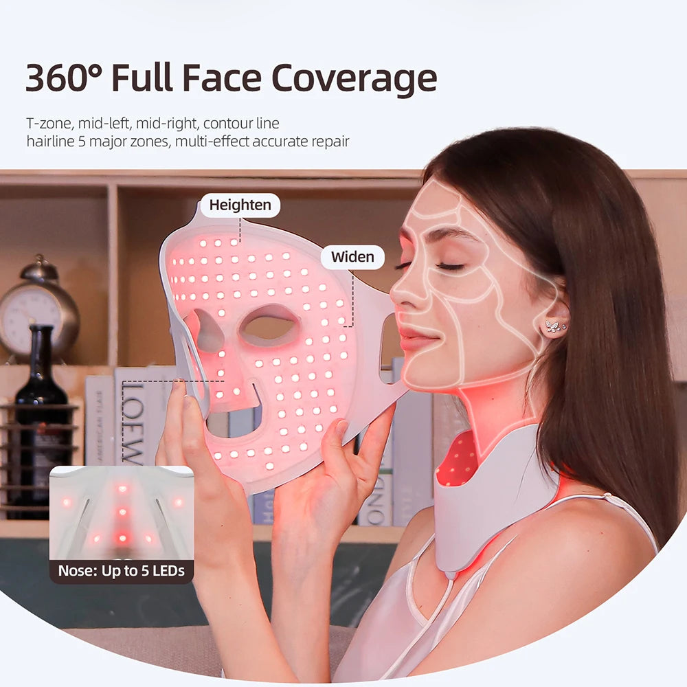 Foreverlily Photon LED Mask Face Neck Red Light Therapy - Alice's Wellness Hub