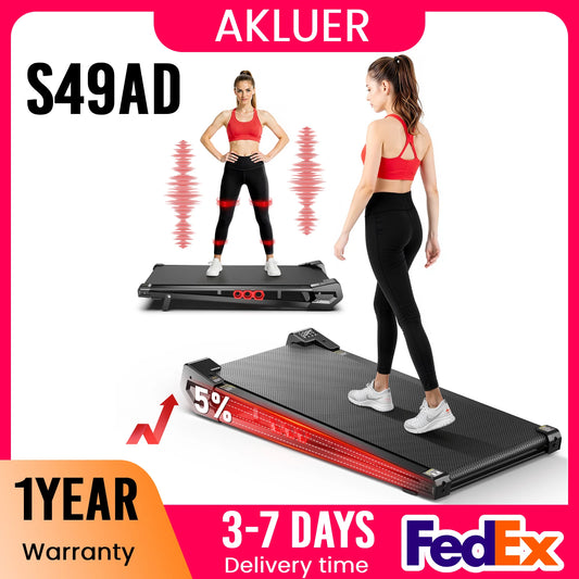 AKLUER Under Desk Vibration Walking Pad 3 In 1 Treadmill